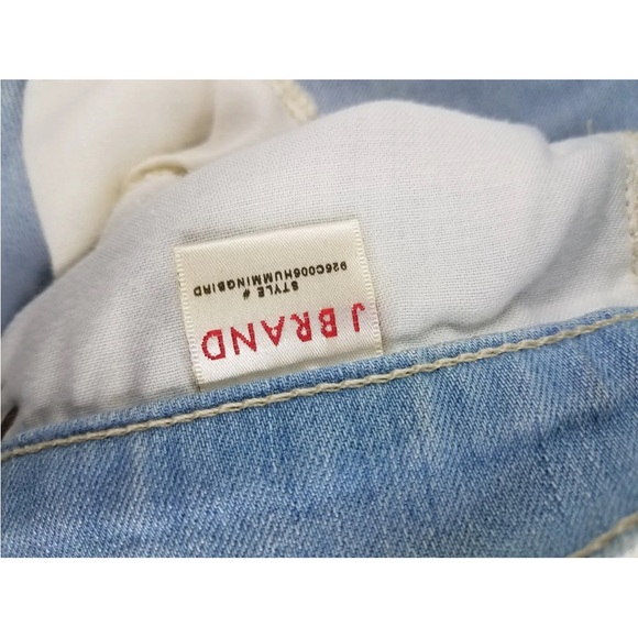 J Brand Seven Eights Jean Slim Fit Low Rise Womens Size 32X28 Light Wash Blue - Picture 12 of 13